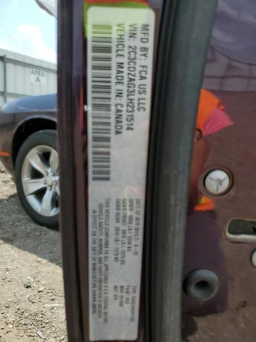 2020 DODGE CHALLENGER 2C3CDZAG3LH231514