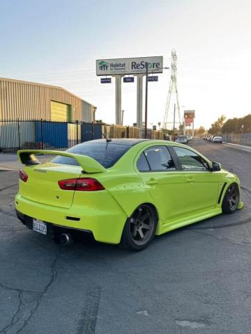 MITSUBISHI LANCER EVO 2011 green sedan 4d gas JA32W8FV1BU037982 photo #4