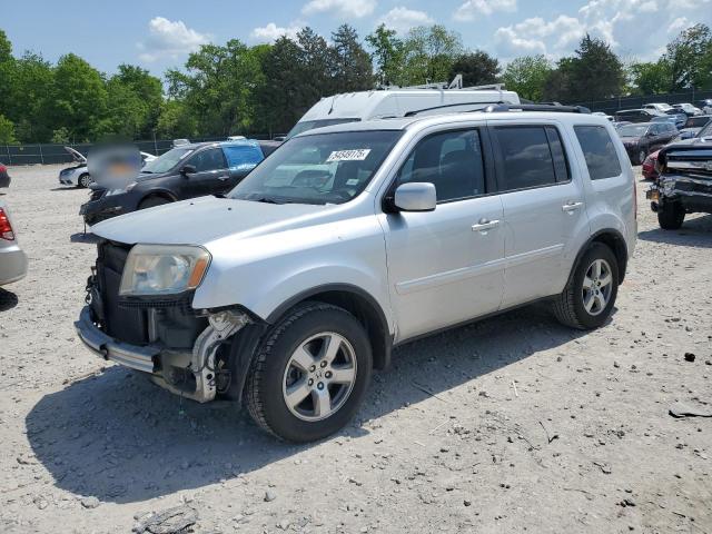 HONDA PILOT EXL 2011 silver  gas 5FNYF3H54BB013065 photo #1