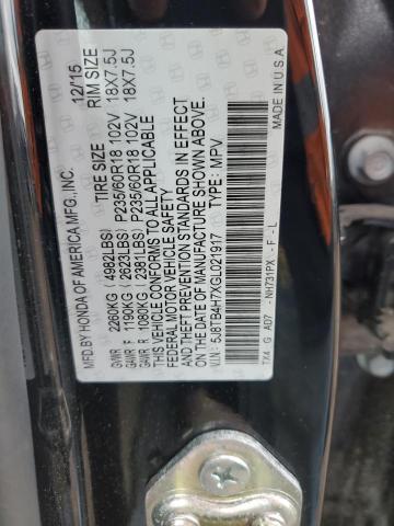 2016 ACURA RDX ADVANC 5J8TB4H7XGL021917