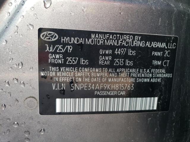 2019 HYUNDAI SONATA LIM - 5NPE34AF9KH815763