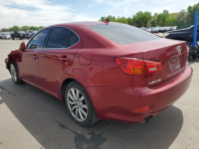 LEXUS IS 250 2008 red sedan 4d gas JTHCK262582025714 photo #3