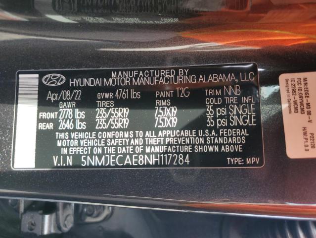 2022 HYUNDAI TUCSON LIM - 5NMJECAE8NH117284