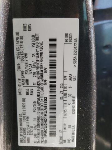 2019 FORD ESCAPE SEL - 1FMCU0HD1KUA88802