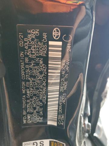 2021 TOYOTA COROLLA LE JTDEPMAE4MJ172437