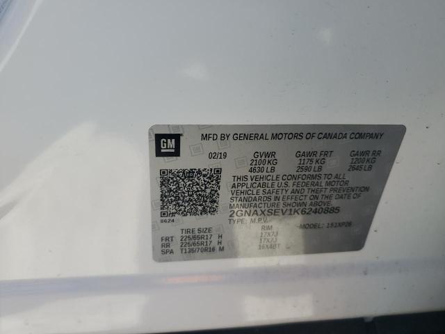 2019 CHEVROLET EQUINOX LS - 2GNAXSEV1K6240885