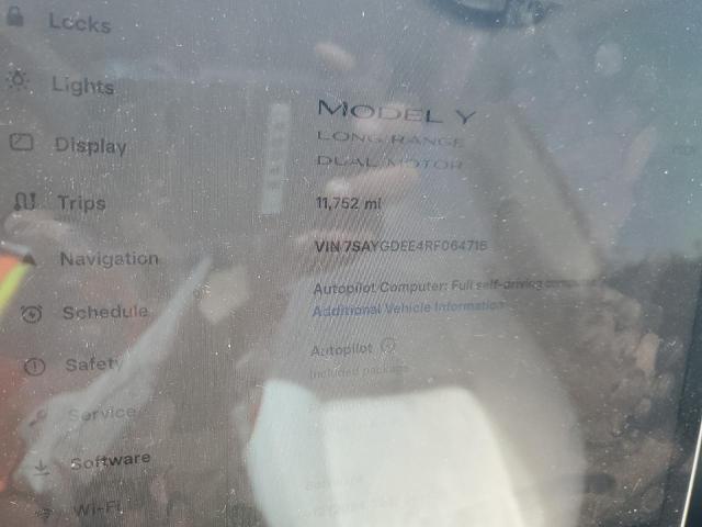 2024 TESLA MODEL Y 7SAYGDEE4RF064716