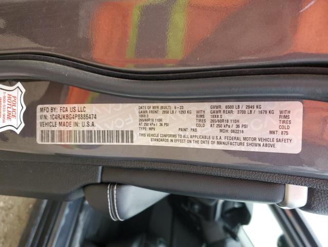 2023 JEEP GRAND CHER - 1C4RJKBG4P8886474