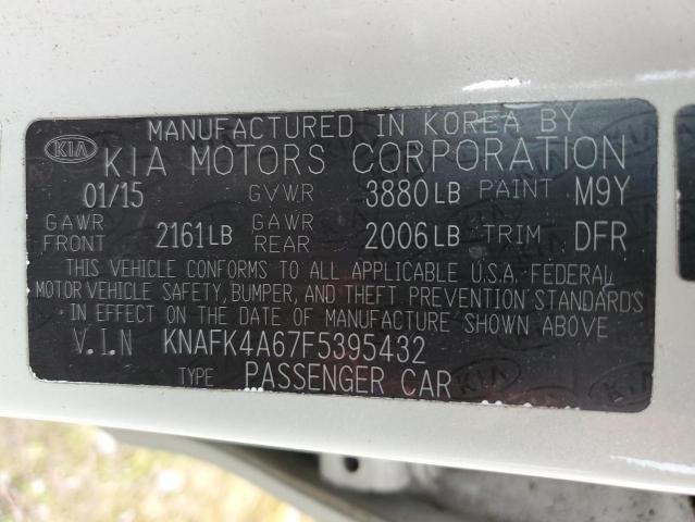 2015 KIA FORTE LX - KNAFK4A67F5395432
