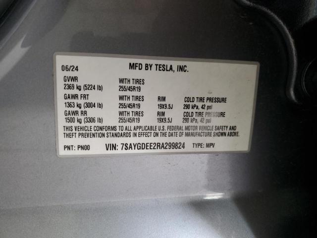 2024 TESLA MODEL Y - 7SAYGDEE2RA299824