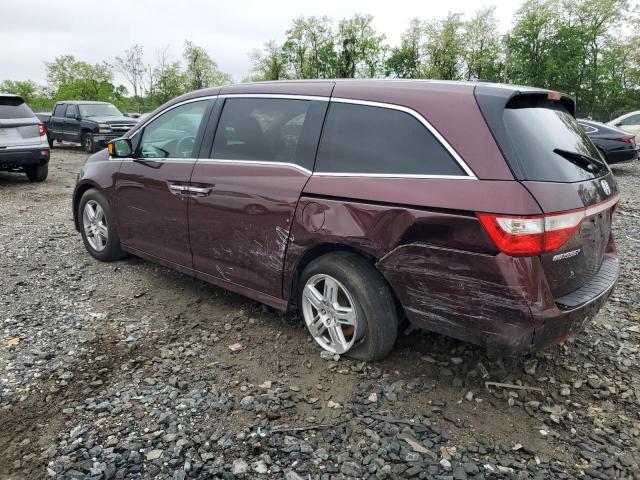 Vin: 5fnrl5h95bb052274, lot: 55680925, honda odyssey touring 20112