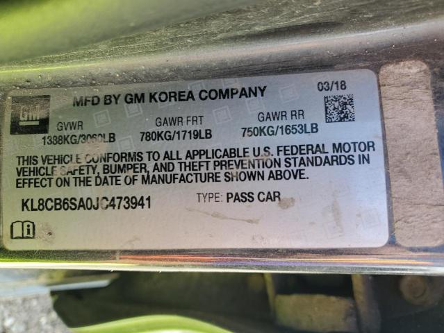2018 CHEVROLET SPARK LS KL8CB6SA0JC473941