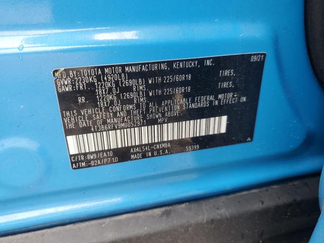 2021 TOYOTA RAV4 XLE P - 4T3B6RFV9MU052971