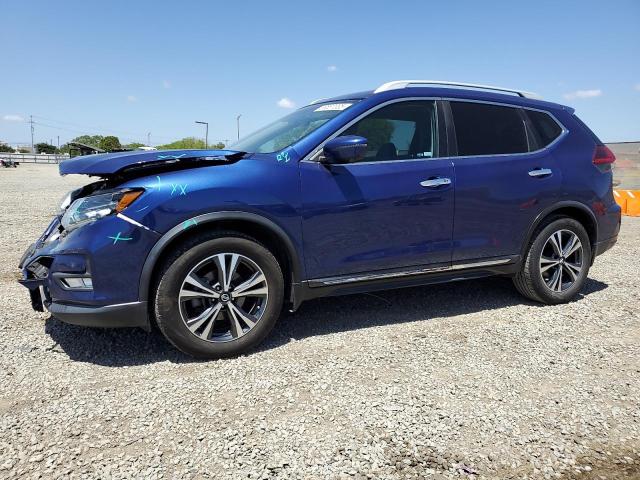 NISSAN ROGUE S 2018 blue  gas 5N1AT2MT0JC708711 photo #1