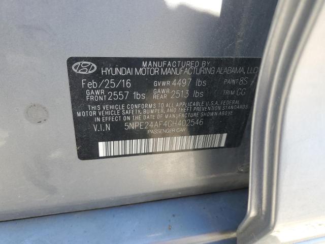 2016 HYUNDAI SONATA SE - 5NPE24AF4GH402546