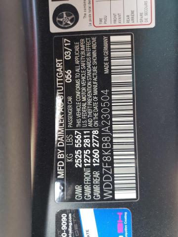 2018 MERCEDES-BENZ E 63 AMG-S WDDZF8KB8JA230504