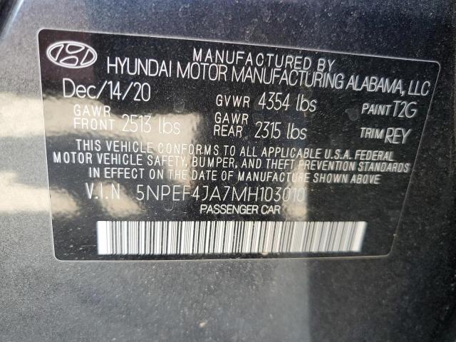 2021 HYUNDAI SONATA SEL - 5NPEF4JA7MH103010