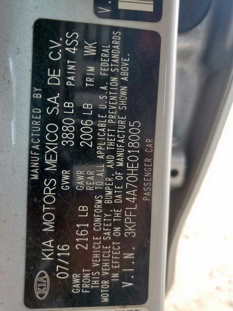 2017 KIA FORTE LX - 3KPFL4A70HE018005