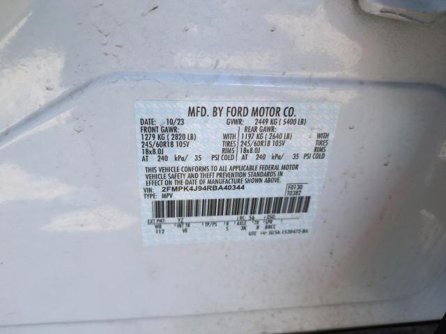 2024 FORD EDGE SEL - 2FMPK4J94RBA40344