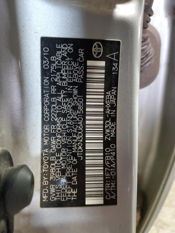 2010 TOYOTA PRIUS - JTDKN3DU6A0158501