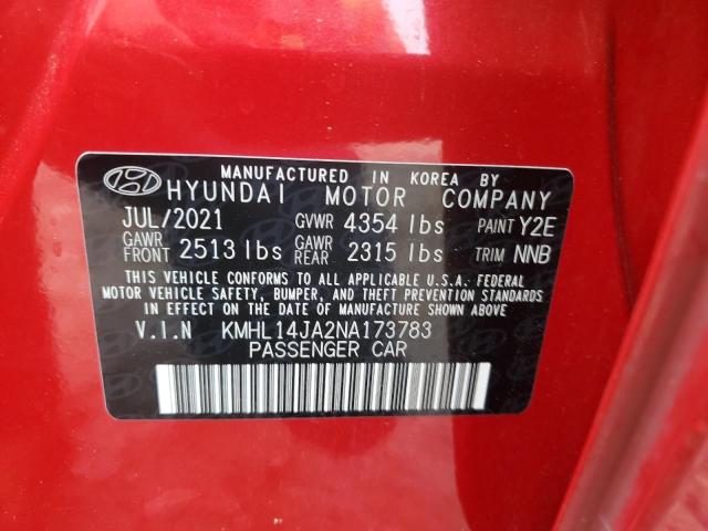 2022 HYUNDAI SONATA SEL - KMHL14JA2NA173783