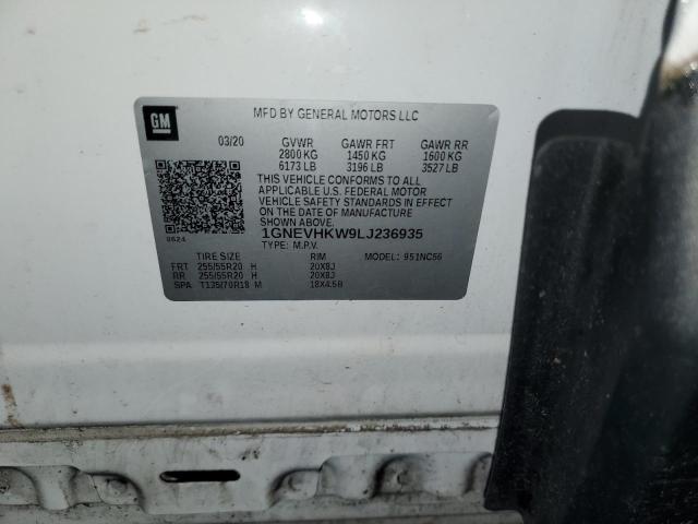2020 CHEVROLET TRAVERSE L 1GNEVHKW9LJ236935