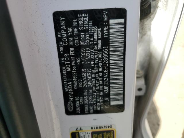 2017 HYUNDAI TUCSON LIM - KM8J33A26HU289561