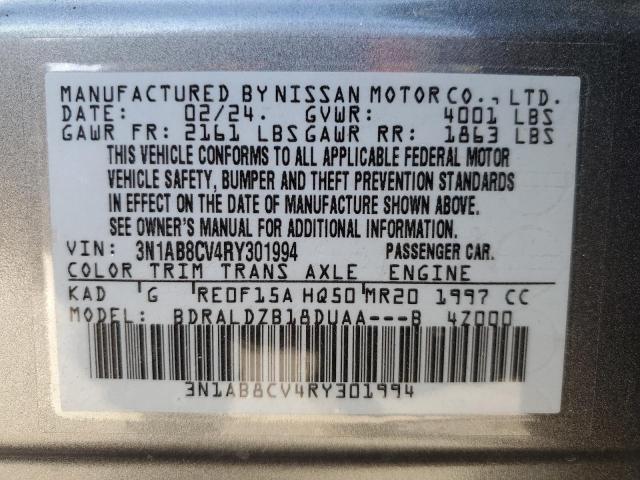 2024 NISSAN SENTRA SV - 3N1AB8CV4RY301994