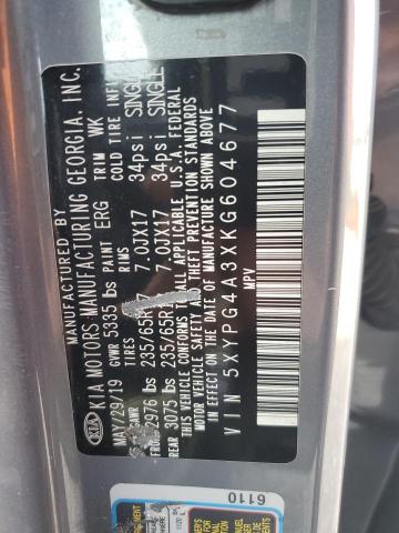 2019 KIA SORENTO L - 5XYPG4A3XKG604677