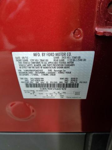 2015 LINCOLN MKS 1LNHL9DK5FG607422