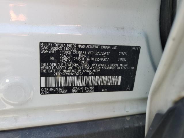 2021 TOYOTA RAV4 LE #3293360420