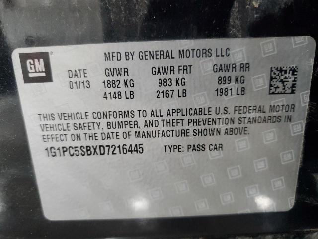 2013 CHEVROLET CRUZE LT - 1G1PC5SBXD7216445