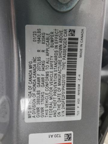 2023 HONDA CIVIC SPOR - 2HGFE2F51PH520130