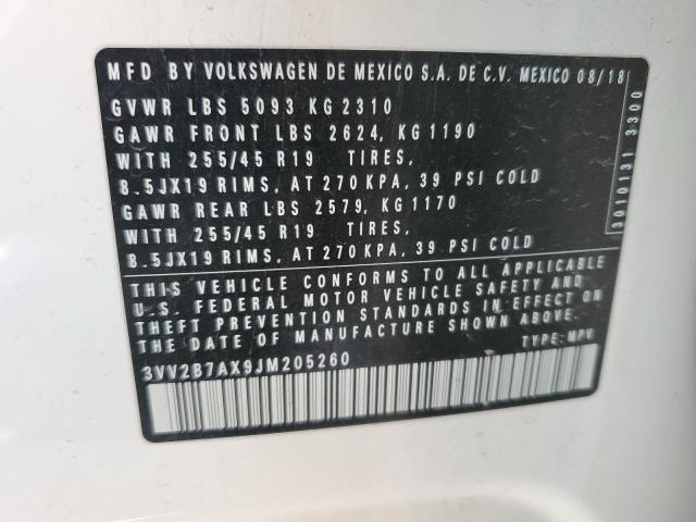 2018 VOLKSWAGEN TIGUAN SE - 3VV2B7AX9JM205260