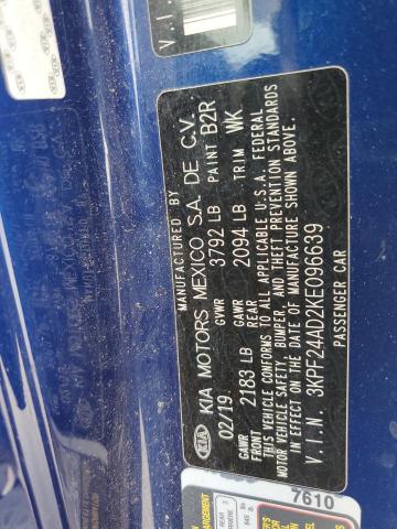 2019 KIA FORTE FE 3KPF24AD2KE096639