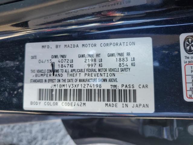 2015 MAZDA 3 TOURING - JM1BM1V3XF1274198