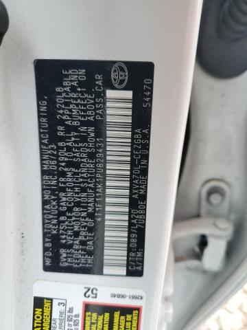 2023 TOYOTA CAMRY XLE 4T1F11AK1PU829431