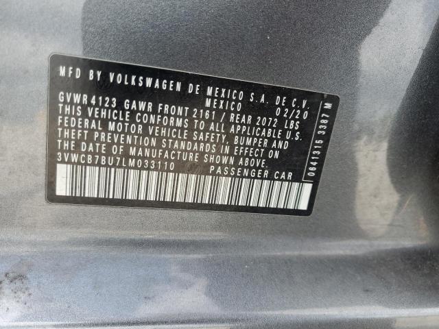 2020 VOLKSWAGEN JETTA S - 3VWCB7BU7LM033110