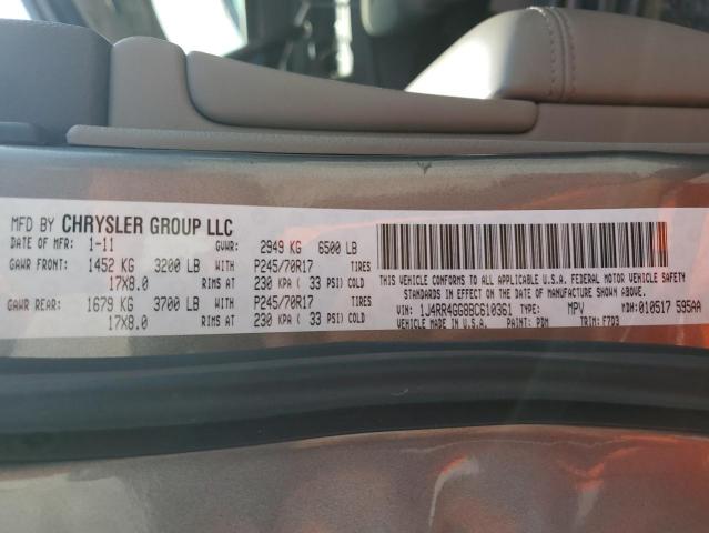2011 JEEP GRAND CHER - 1J4RR4GG8BC610361