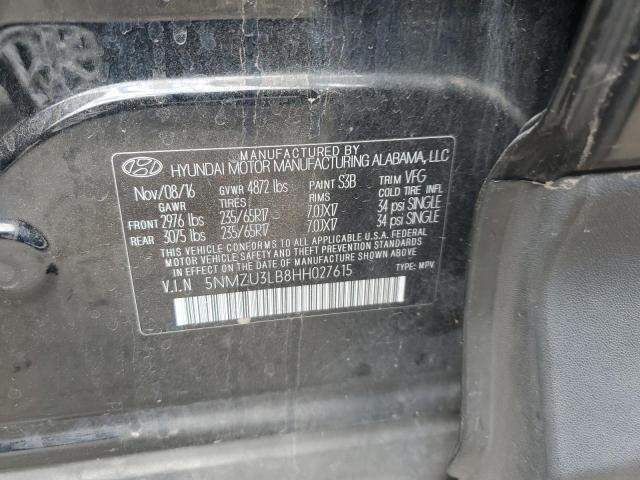 2017 HYUNDAI SANTA FE S - 5NMZU3LB8HH027615