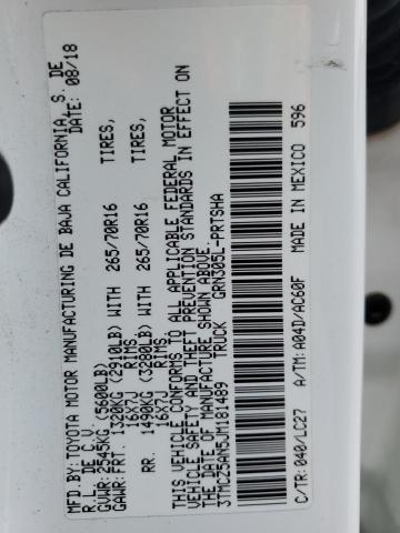 2018 TOYOTA TACOMA DOU - 3TMCZ5AN5JM181489