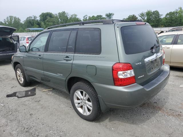 TOYOTA HIGHLANDER 2007 green 4dr spor hybrid engine JTEEW21A470048985 photo #3