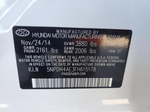 2015 HYUNDAI ELANTRA SE - 5NPDH4AE3FH615178