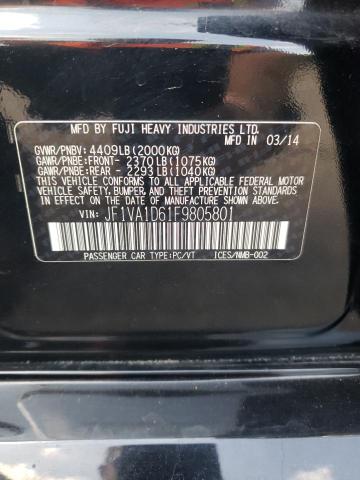 2015 SUBARU WRX PREMIU JF1VA1D61F9805801