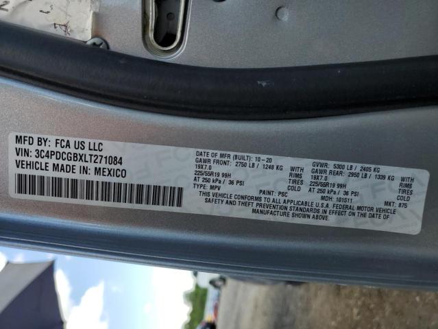 2020 DODGE JOURNEY CR - 3C4PDCGBXLT271084