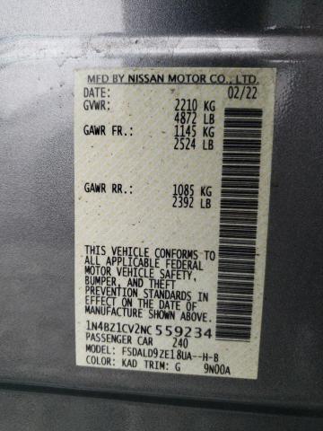 2022 NISSAN LEAF SV PL - 1N4BZ1CV2NC559234