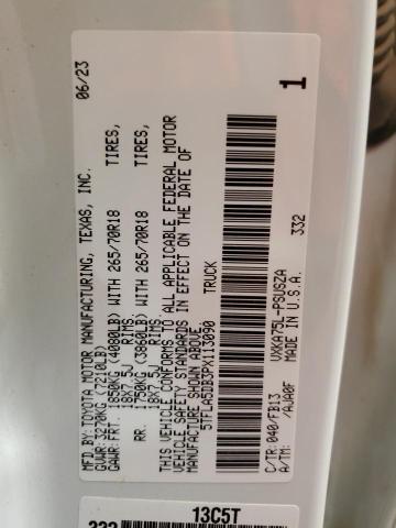 2023 TOYOTA TUNDRA CRE - 5TFLA5DB3PX113090