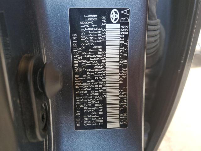2016 TOYOTA COROLLA L - 5YFBURHEXGP398576