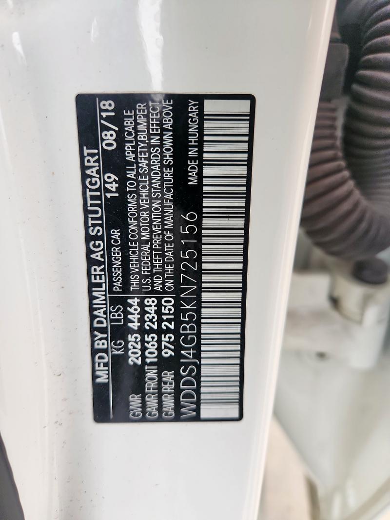 2019 MERCEDES-BENZ CLA 250 4M - WDDSJ4GB5KN725156