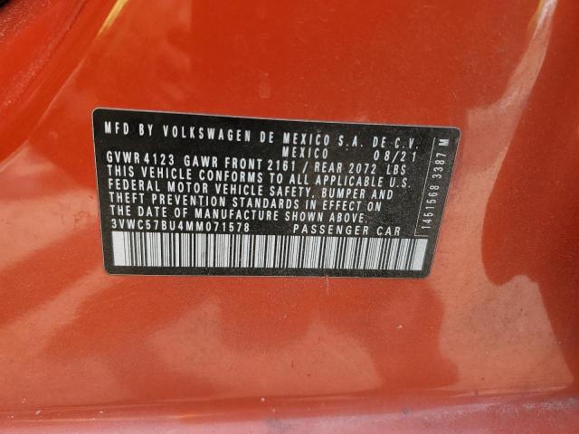 2021 VOLKSWAGEN JETTA S - 3VWC57BU4MM071578